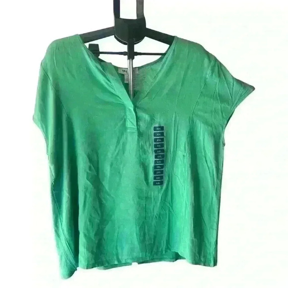 Nine West Ladies Summer Top Green NWT XXL - Picture 1 of 7